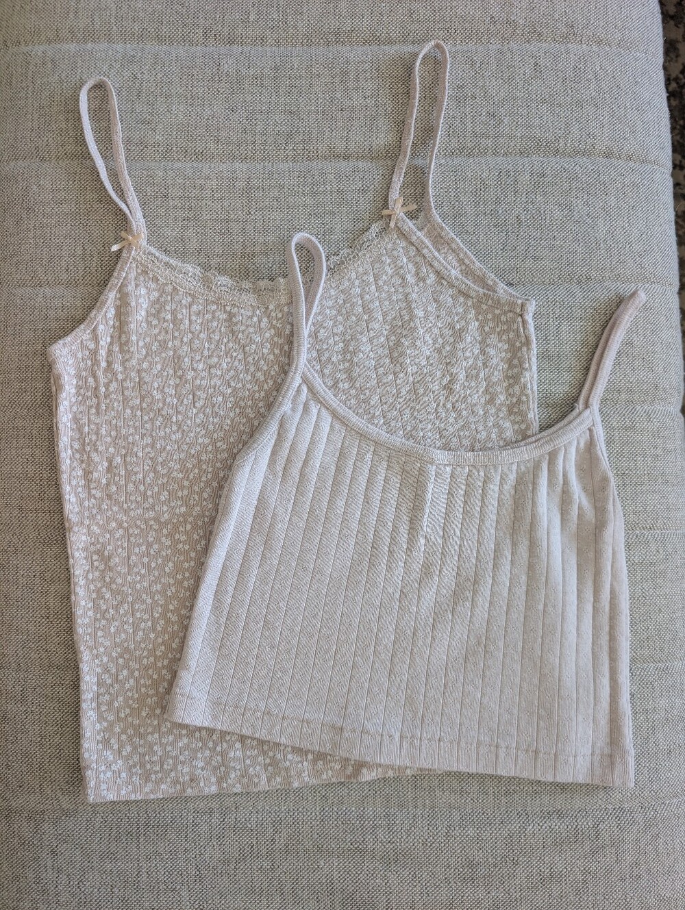 John Galt Floral Skylar Pointelle Lace Bow Tank Top
And Crop Top - Set Of 2